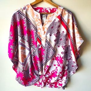 Chico’s Tie Front Blouse